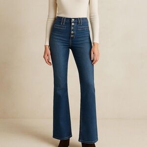 Anthropologie Pilcro High Rise Trouser Bootcut Jeans size 29